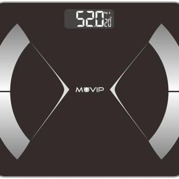 Balança de WC Digital Bluetooth (Preto) - MUVIP