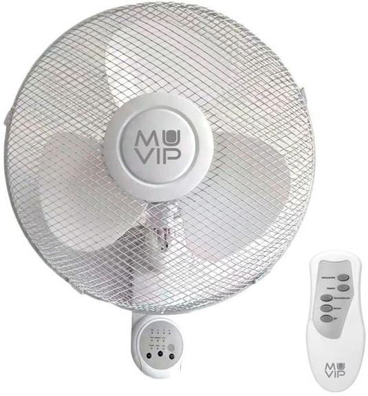Ventoinha de Parede 3 Velocidades 45W c/ Comando (Ø40cm) - MUVIP