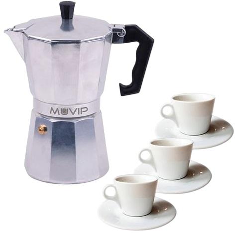 Cafeteira Italiana Alumínio (3 Chávenas) - MUVIP
