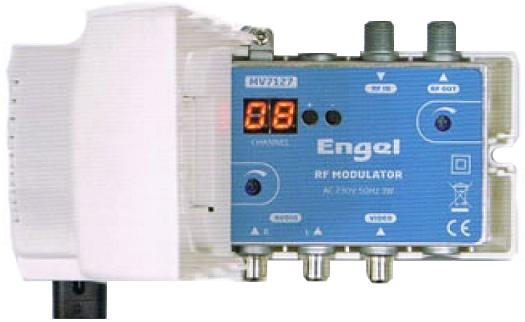 Modulador Áudio/Vídeo UHF/VHF Stéreo com Display - ENGEL