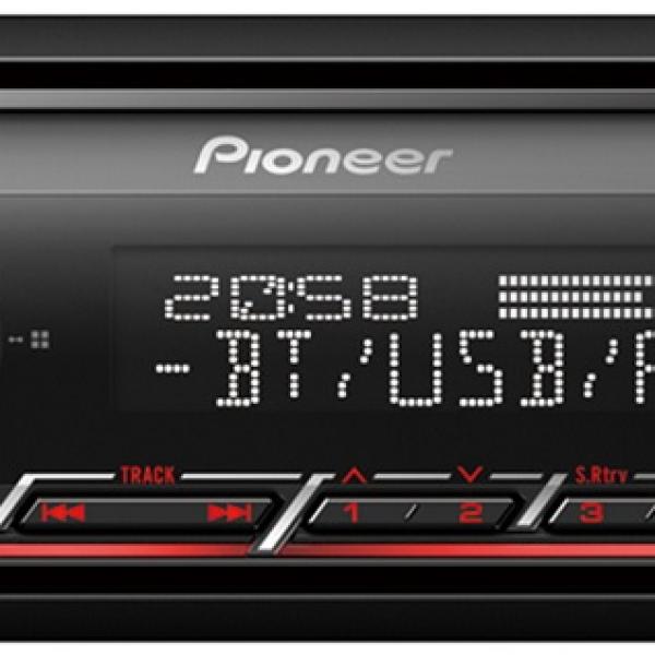 Auto Rádio RDS FM 4x 50W MOSFET USB/BLUETOOTH/AUX Android Spotify - Pioneer