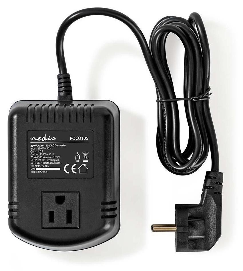 Conversor de Corrente 220 - 110V / 100W - NEDIS