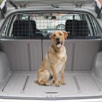 Grade de Segurança de Carro para Cães Extensível Universal Grade de Segurança para Cães com Largura Ajustável 91 - 152x30cm Preto