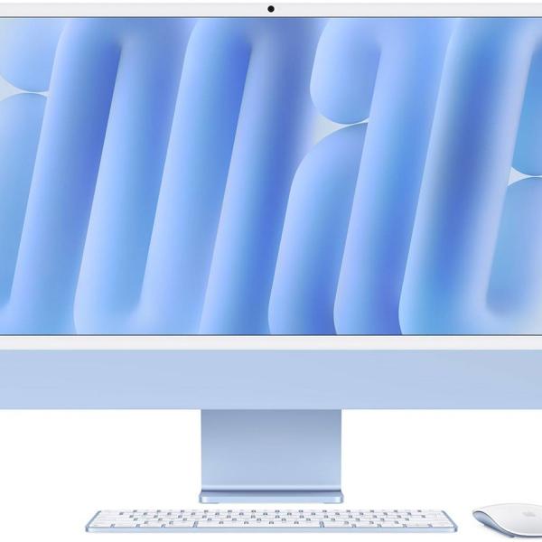 Computador All - In - One iMac 24 M4 CPU 8 - Core / GPU 8 - Core / 16GB / 256GB SSD (Azul) - APPLE