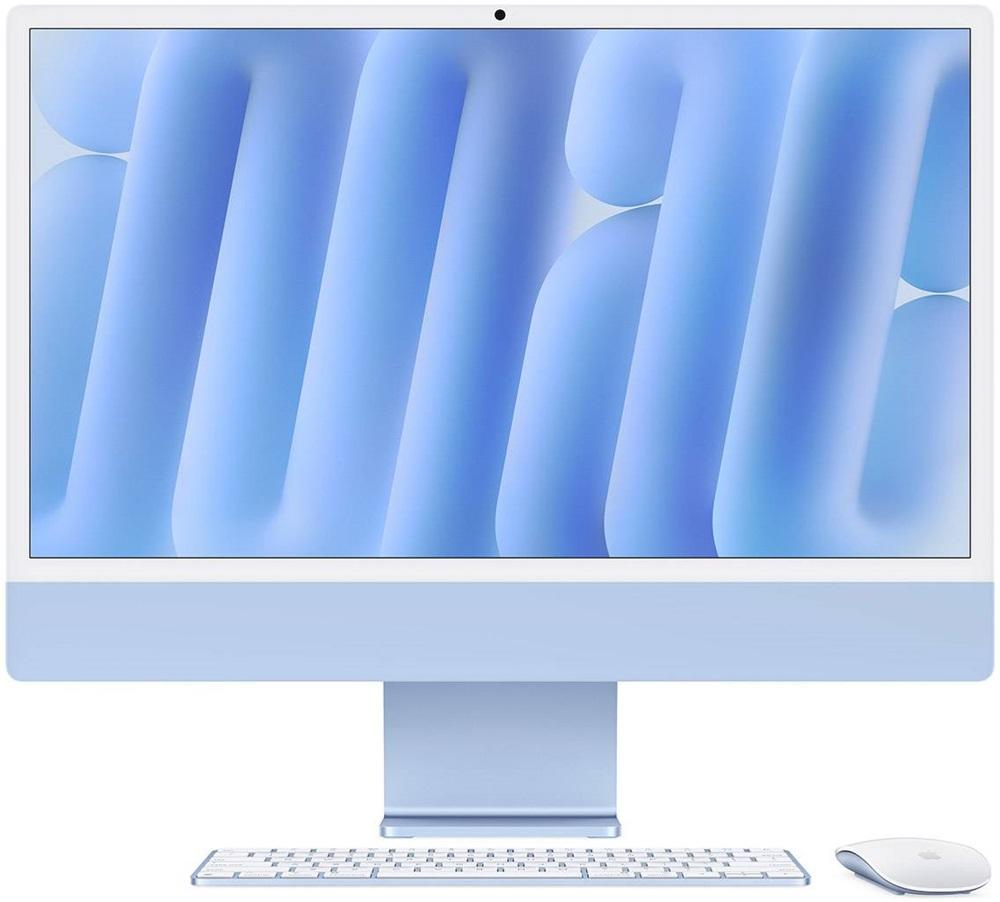 Computador All - In - One iMac 24 M4 CPU 8 - Core / GPU 8 - Core / 16GB / 256GB SSD (Azul) - APPLE