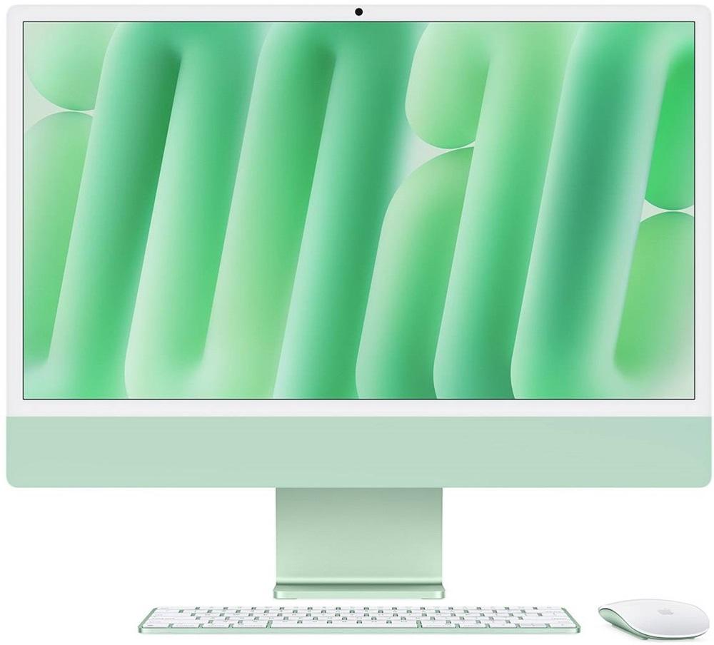 Computador All - In - One iMac 24 M4 CPU 10 - Core / GPU 10 - Core / 16GB / 256GB SSD (Verde) - APPLE