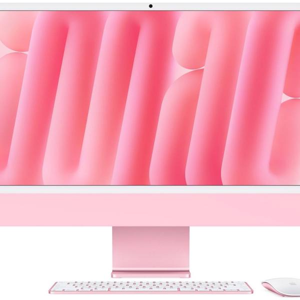 Computador All - In - One iMac 24 M4 CPU 10 - Core / GPU 10 - Core / 16GB / 256GB SSD (Rosa) - APPLE