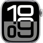 Apple Watch Series 10 GPS 42mm Alumínio Prateado c/ Bracelete Desportiva Azul Denim S/M