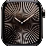 Apple Watch Series 10 GPS + Cellular 42mm Titânio Ardósia c/ Bracelete Desportiva Preta S/M