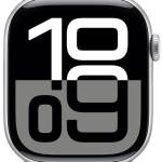 Apple Watch Series 10 GPS + Cellular 46mm Alumínio Prateado c/ Bracelete Desportiva Azul Denim M/L