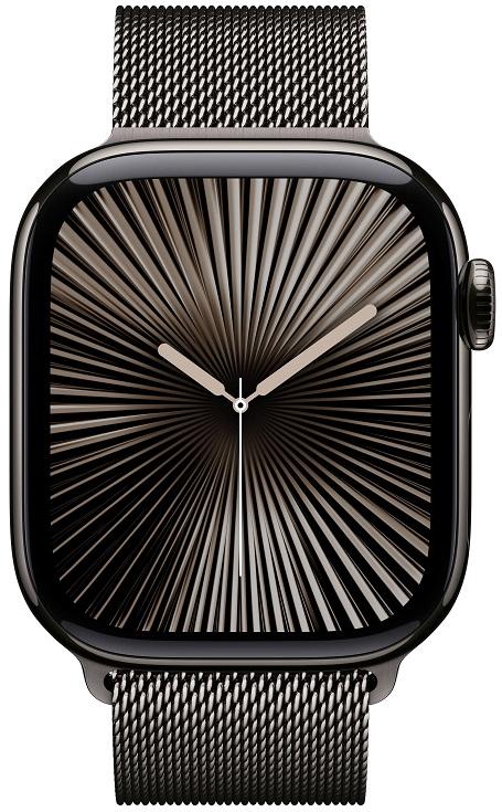 Apple Watch Series 10 GPS + Cellular 42mm Titânio Ardósia c/ Bracelete Loop Milanesa Ardósia