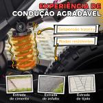 Mota Elétrica Infantil Aprilia 12V Rodas de Apoio Farol Música Porta USB Amortecedor Branco