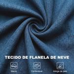 Poltrona de Sala de Estar Poltrona Moderna para Dormitório com Pés de Madeira Poltrona Individual 74x86x102 cm Azul
