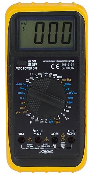 Multímetro Digital c/ Capacímetro + Temperatura - XTREME