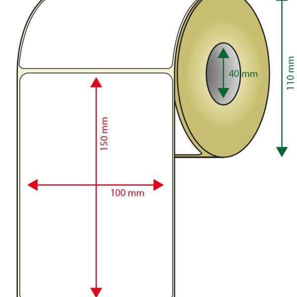 Pack 6x Rolos de Etiquetas Térmico - Adesivas (100 x 150mm) - AQPROX