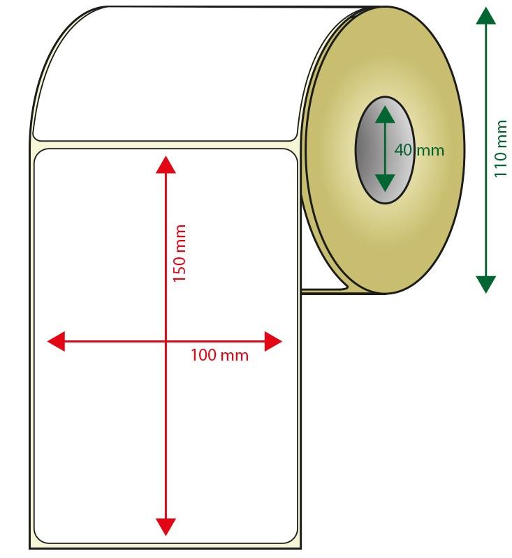 Pack 6x Rolos de Etiquetas Térmico - Adesivas (100 x 150mm) - AQPROX