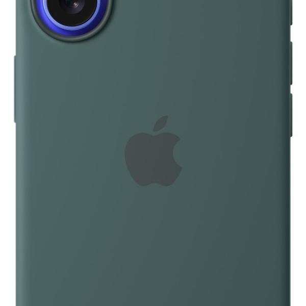 Capa Silicone iPhone 16 c/ MagSafe (Verde Lago) - APPLE