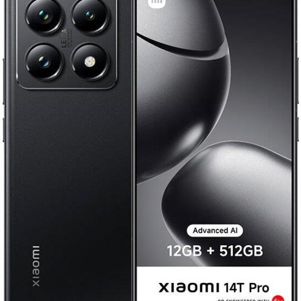 Smartphone Xiaomi 14T Pro 6.67 5G 12GB/512GB Dual SIM (Titanium Black)
