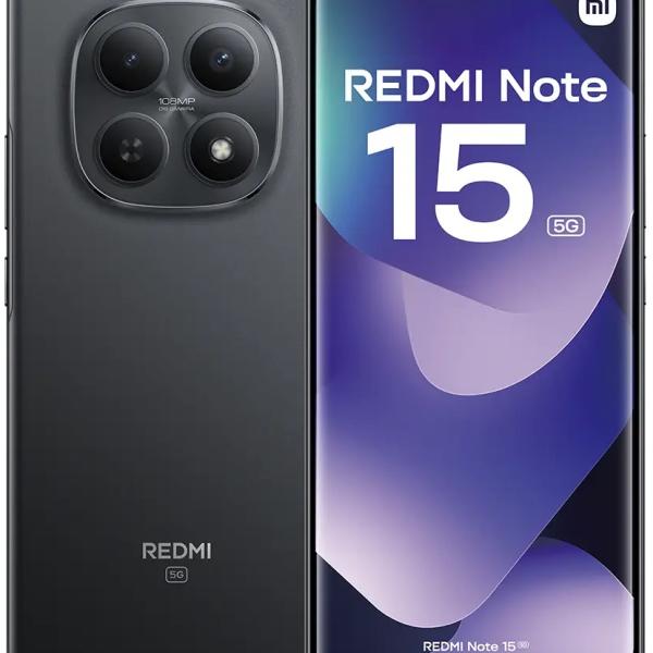 Smartphone Xiaomi Redmi Note 15 5G 6.77 8GB/256GB Dual SIM (Preto)