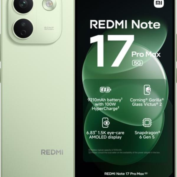 Smartphone Xiaomi Redmi Note 17 Pro Max 5G 6.83 8GB/256GB Dual SIM (Verde)