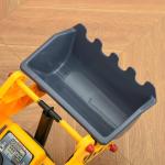 Trator sem Pedais para Crianças de 2 - 3 Anos com Pá Escavadora Espaço de Armazenamento Oculto Volante e Buzina 70x26x37cm Amarelo