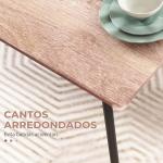 Conjunto de Sala de Jantar 5 Peças 1 Mesa e 4 Cadeiras com Pés em Aço para Cozinha 110x70x75 cm Madeira Natural e Preto