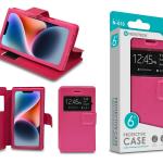 Capa Protetora Universal Rosa para Smartphone de 6.0” N-010 – Visor Inteligente, Resistência a Impactos e Suporte Integrado