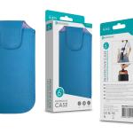 Capa Protetora Universal de Microfibra Azul para Smartphone de 6.0” Formato Bolsa N-013