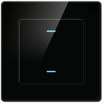 Interruptor Inteligente N - TS10 - B2 2 Canais WiFi Tuya (Preto) - AVATTO