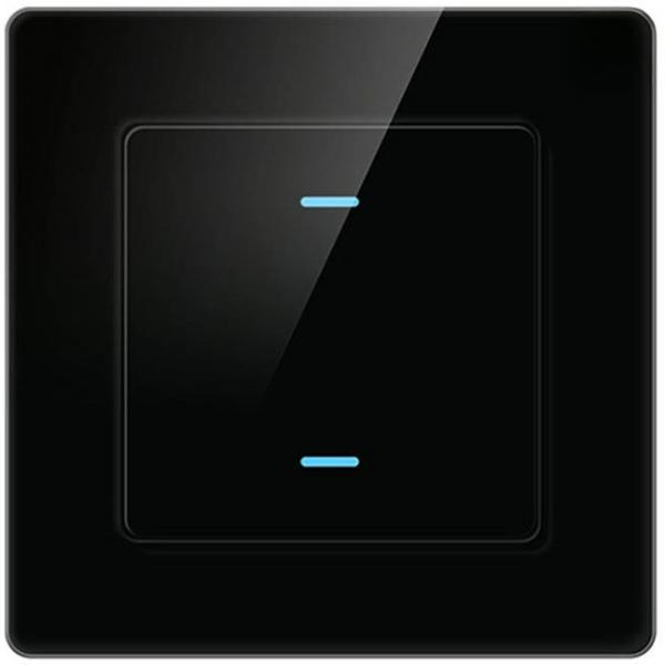 Interruptor Inteligente N - TS10 - B2 2 Canais WiFi Tuya (Preto) - AVATTO
