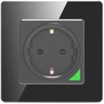 Tomada Inteligente N - WOT10 - EU - B WiFi Tuya (Preto) - AVATTO