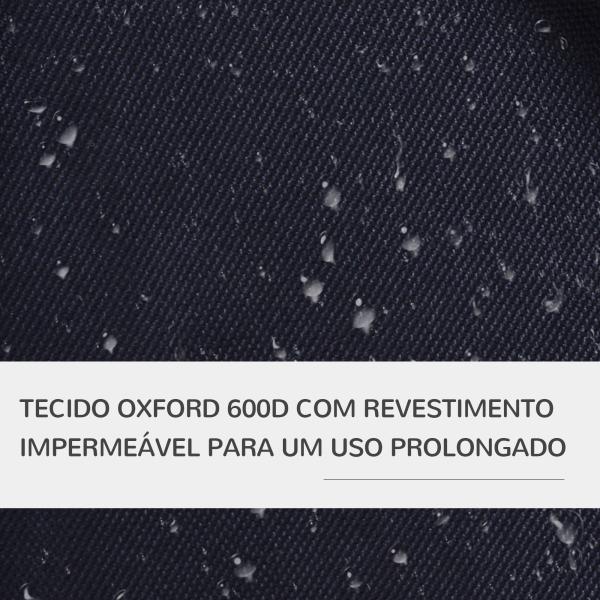 Carrinho para Animais de Estimação Dobrável para Cães com Capô Ajustável Cesta de Armazenamento e Rodas com Freio Tecido Oxford Estrutura de Aço 74x46x94cm Preto