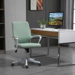 Cadeira de Escritório Ergonómica Giratória e com Altura Ajustável e Suporte Lombar 62x69x92 - 100 cm Verde