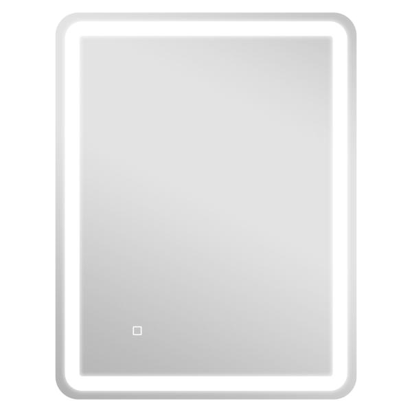 Espelho Casa de Banho com Luzes LED 70x90 cm Função Antiembaciamento 3 Temperaturas de Cor Ajustável e Função de Memória Prata