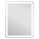 Espelho Casa de Banho com Luzes LED 70x90 cm Função Antiembaciamento 3 Temperaturas de Cor Ajustável e Função de Memória Prata