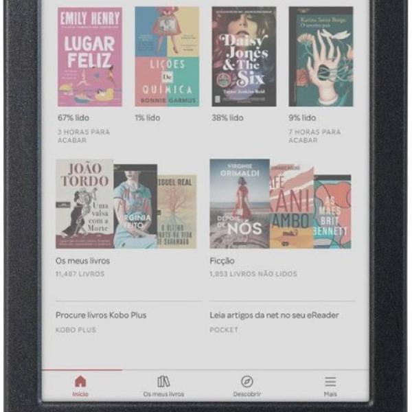 E - Book Clara Colour 6 Ecrã Táctil 16GB Wi - Fi (Preto) - RAKUTEN KOBO