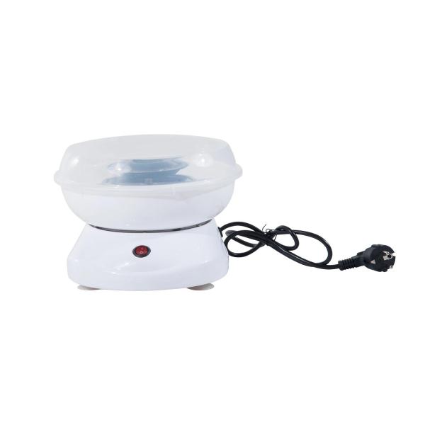 Máquina de Algodão Doce Potência 450W - 550W Doce com Colher Medidora e 10 Palitos de Bambu 27x26x18cm Branco