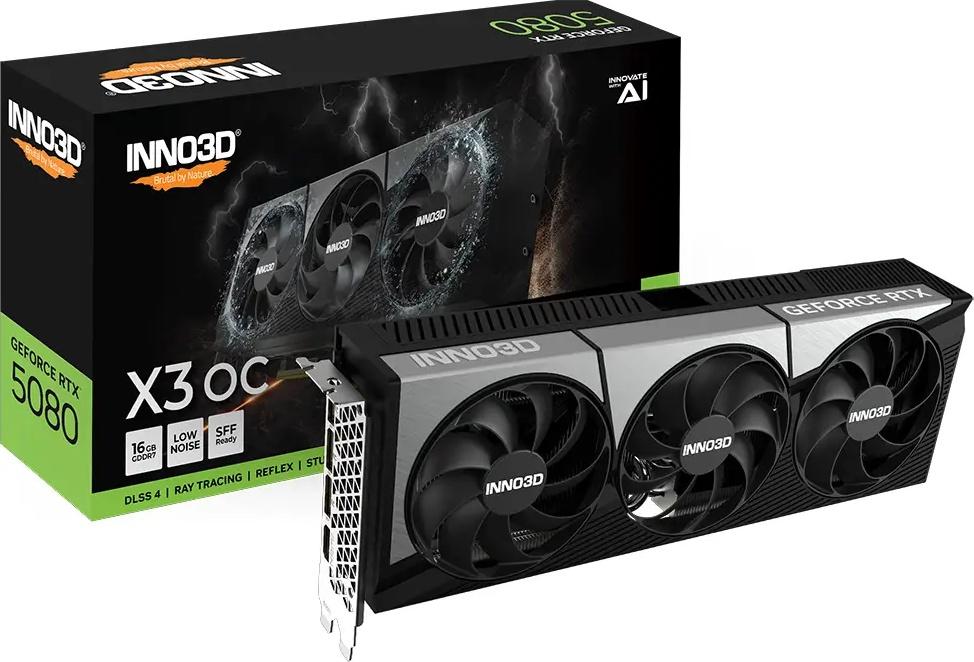 Placa Gráfica NVIDIA GeForce RTX 5080 Blackwell X3 OC 16GB GDDR7 DLSS4 - INNO3D