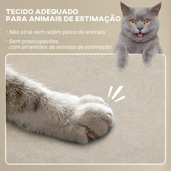 Poltrona Relax com Aquecimento Lombar e Massagem por Vibração Reclinável USB e Função de Memória 82x99x106 cm Bege