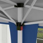 Tenda Dobrável 6x3 Tenda de Jardim Portátil com Bolsa de Transporte Tecido Oxford para Exterior Festas Acampamento Azul