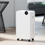 Desumidificador 12L/dia Depósito 2,1L Silencioso Desumidificador Elétrico com 4 Modos Ecrã LED Temporizador até 12 - 25㎡ Branco