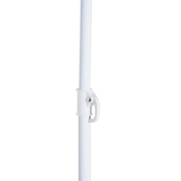 Chapéu de Sol de Praia com Painéis Laterais Tipo Tenda Chapéu de Sol para Praia com Proteção UV 50 Φ210x222cm Verde Escuro