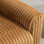 Poltrona Relax Reclinável Manual Estofada em Veludo com Apoio para Pés 73x86x100 cm Marrom