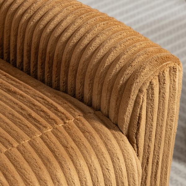 Poltrona Relax Reclinável Manual Estofada em Veludo com Apoio para Pés 73x86x100 cm Marrom