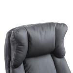 Cadeira de Escritório Giratória Cadeira de Escritório Ergonómica com Apoio para os Braços e Altura Ajustável 66x71x110 - 120,5 cm Preto