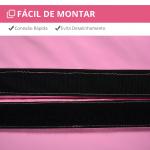 Tapete para Pole Dance Dobrável e Portátil Ø150x5 cm Rosa