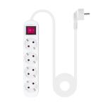 Régua Nanocable 4 Tomadas com switch 1.4 M Branco