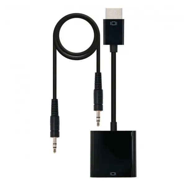 Adaptador Nanocable HDMI M > SVGA/Audio F 10 CM / 1M Preto