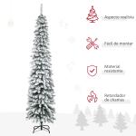 Árvore de Natal Artificial 210cm com Neve Ignífugo com 490 Ramos Verde