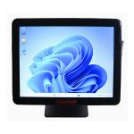 Pos Compacto NAVA 15" HD 1024*768 Fanless J6412 8Gb 256Gb 1Gb Lan e Wifi IP65 Windows 11 Pro